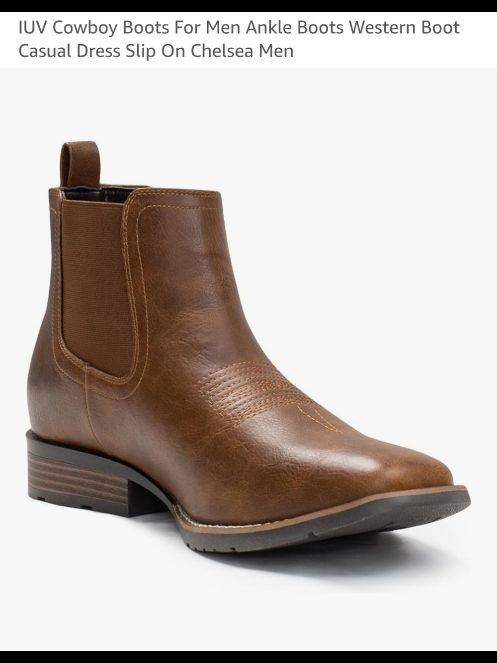 Western Men's Chelsea Ankle Boots - Brown Sz 11.5